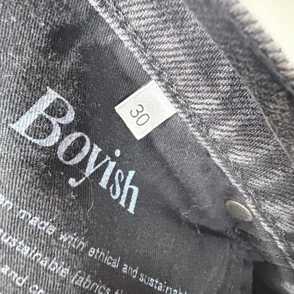 NEW with tags Boyish Black The Ziggy High-Rise Straight Leg Jeans Size 30